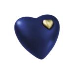Bestattungen Pfaffinger Mendig Andernach Kell Urne AQUA HERZ Urne saphir gold
