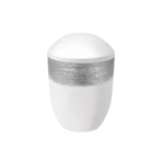 Bestattungen Pfaffinger Mendig Andernach Kell Urne AQUA LUXOR SEMI Urne weiss silber