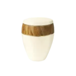 Bestattungen Pfaffinger Mendig Andernach Kell Urne LOOP OMEGA Urne sandbeige Wurzelholz