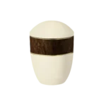 Bestattungen Pfaffinger Mendig Andernach Kell Urne LOOP PURE Urne sandbeige Mahagoni