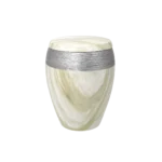 Bestattungen Pfaffinger Mendig Andernach Kell Urne LUXOR SEMI OMEGA Urne Marmor silber