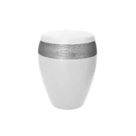 Bestattungen Pfaffinger Mendig Andernach Kell Urne LUXOR SEMI OMEGA Urne weiss silber