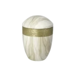 Bestattungen Pfaffinger Mendig Andernach Kell Urne LUXOR SEMI PURE Urne Marmor gold
