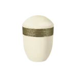 Bestattungen Pfaffinger Mendig Andernach Kell Urne LUXOR SEMI PURE Urne sandbeige gold