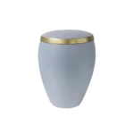 Bestattungen Pfaffinger Mendig Andernach Kell Urne OMEGA Urne taubenblau gold